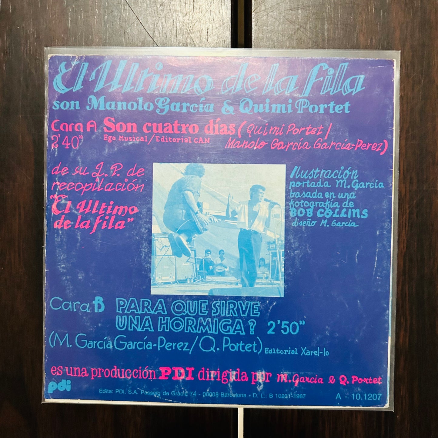 SON CUATRO DÍAS (VINILO SINGLE 7”) (2DA MANO)