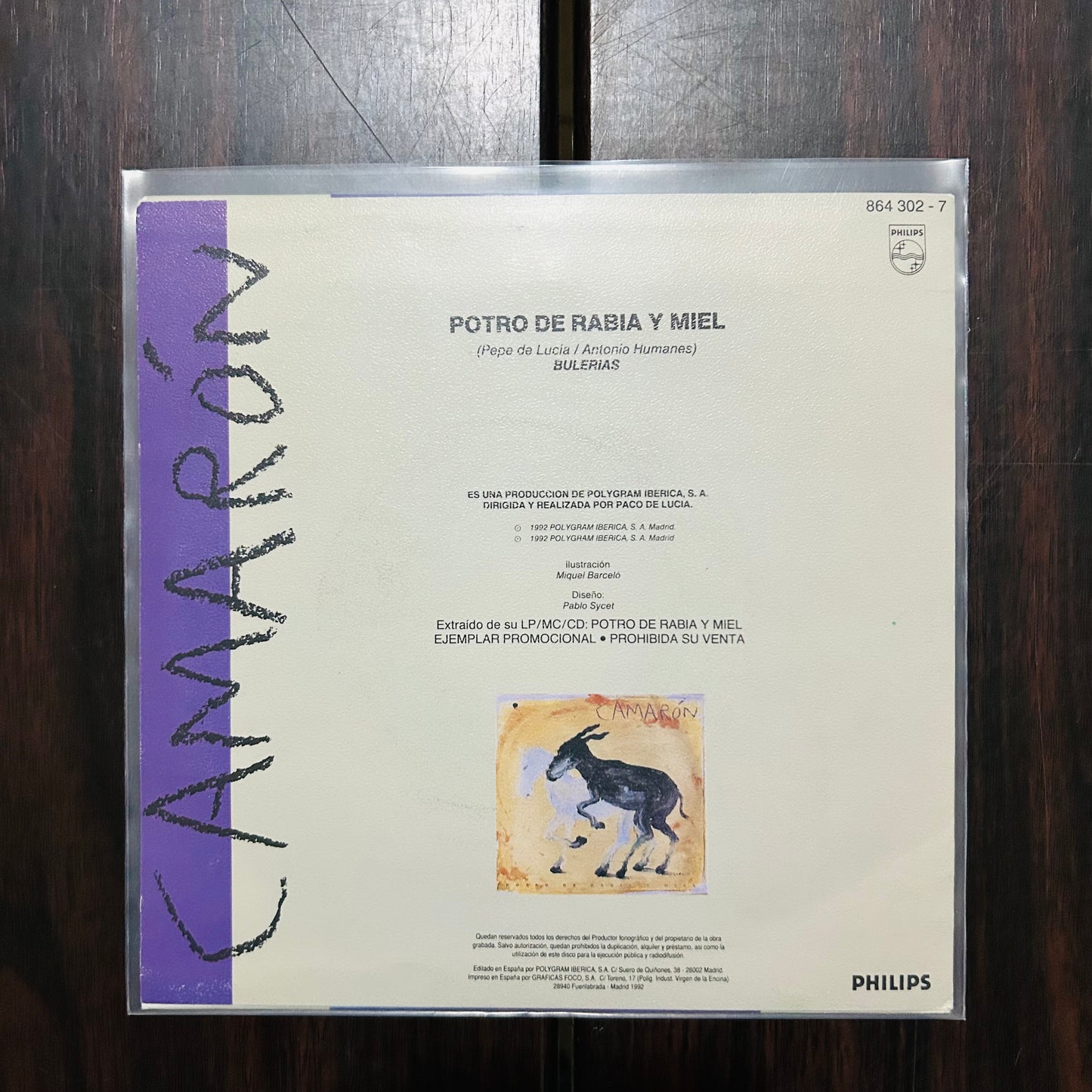 POTRO DE RABIA Y MIEL (VINILO SINGLE 7”) (2DA MANO)