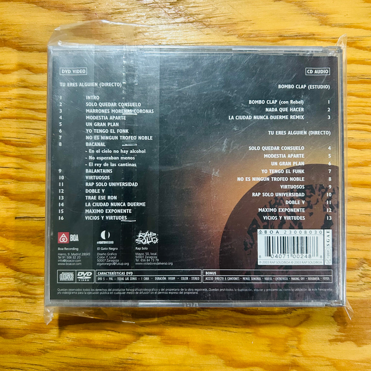 TU ERES ALGUIEN BOMBO CLAP (CD + DVD)