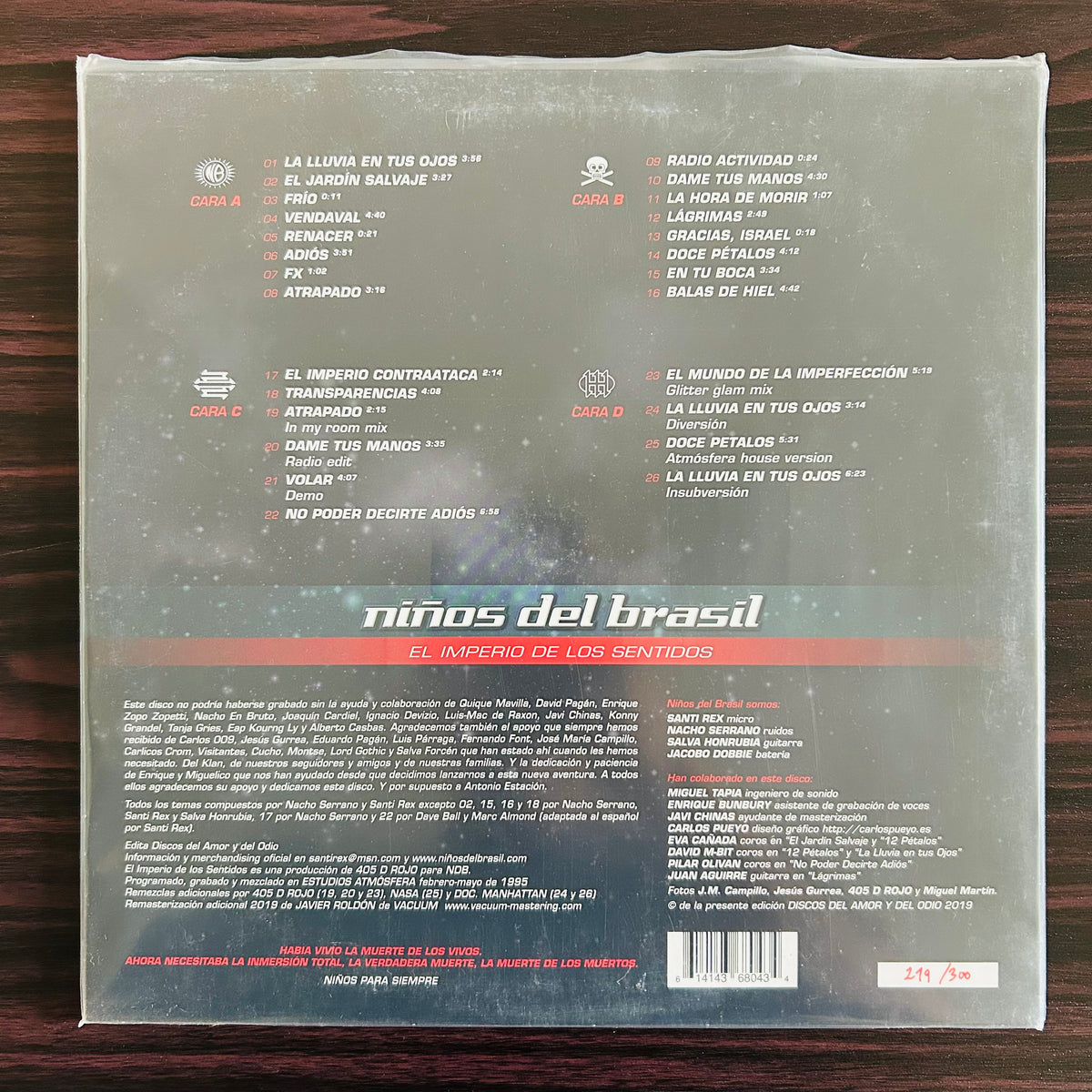 EL IMPERIO DE LOS SENTIDOS (VINILO DOBLE NUMERADO)