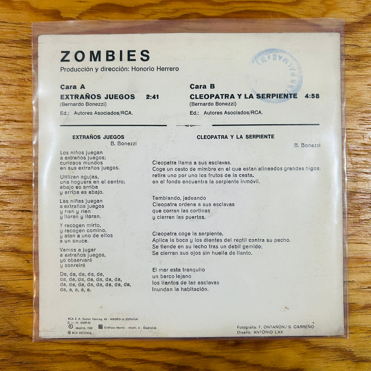 EXTRAÑOS JUEGOS (VINILO SINGLE 7”)