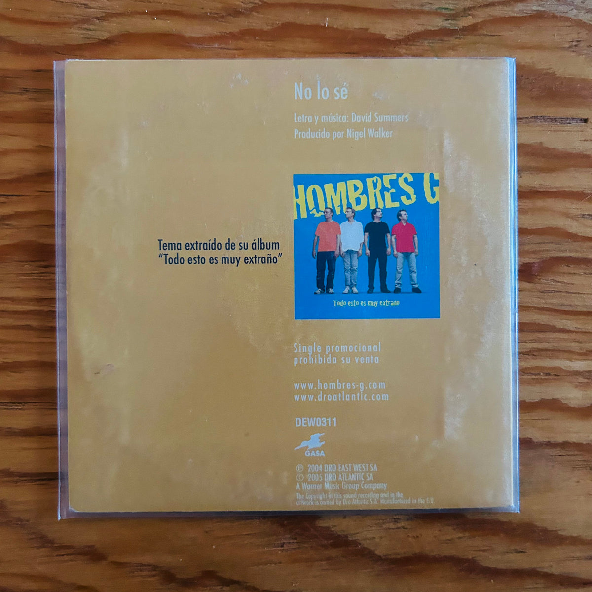 NO LO SÉ (CD SINGLE)