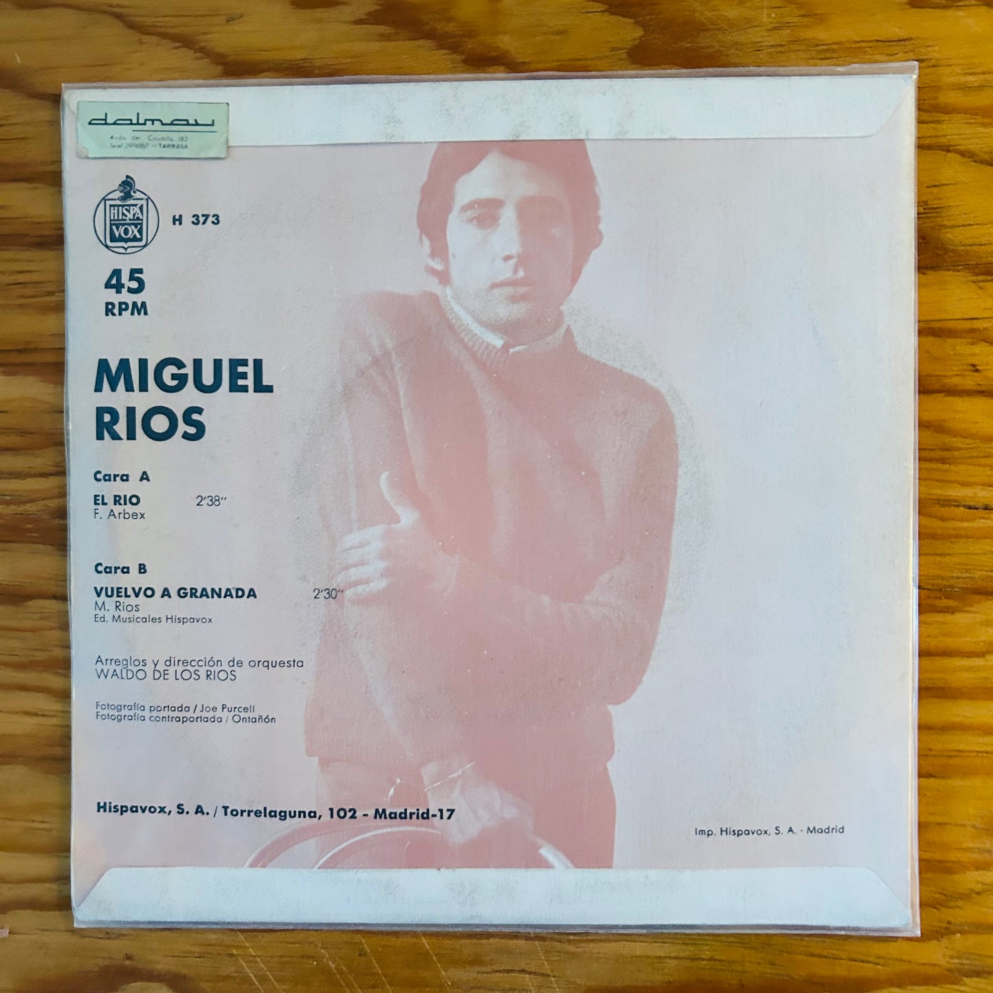 EL RÍO (VINILO SINGLE 7”) (2DA MANO)