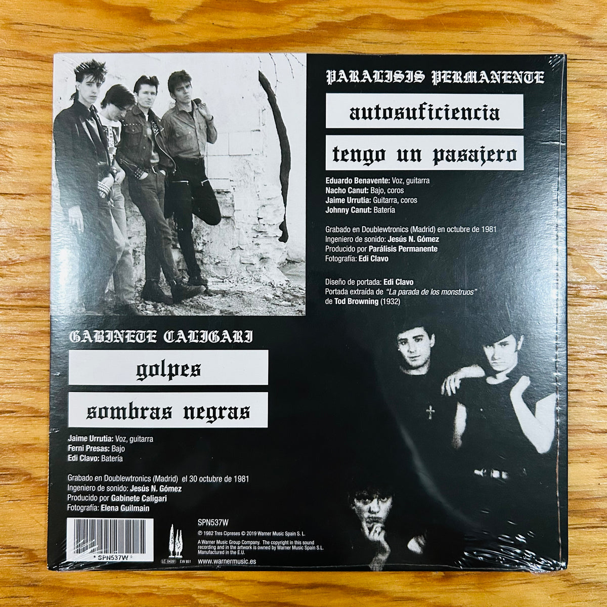 PARÁLISIS PERMANENTE Y GABINETE CALIGARI (VINILO SINGLE 7”)