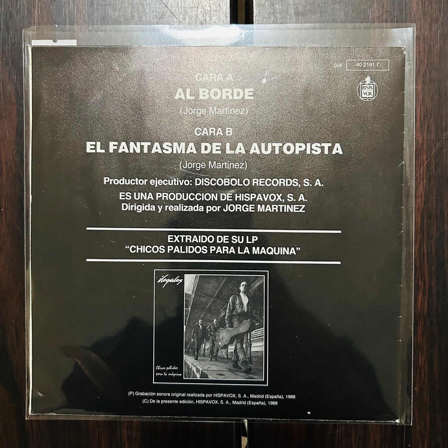 AL BORDE (VINILO SINGLE 7”) (2DA MANO)