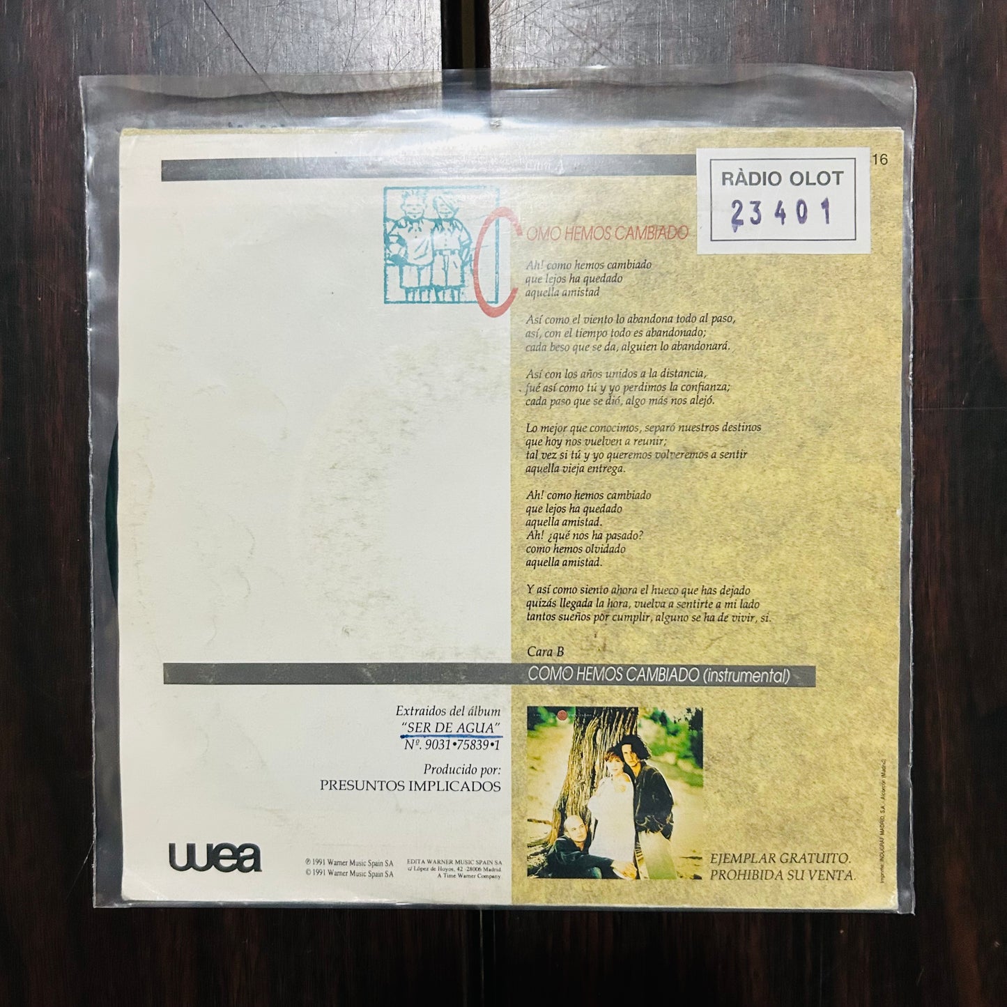 COMO HEMOS CAMBIADO (VINILO SINGLE 7”) (2DA MANO)