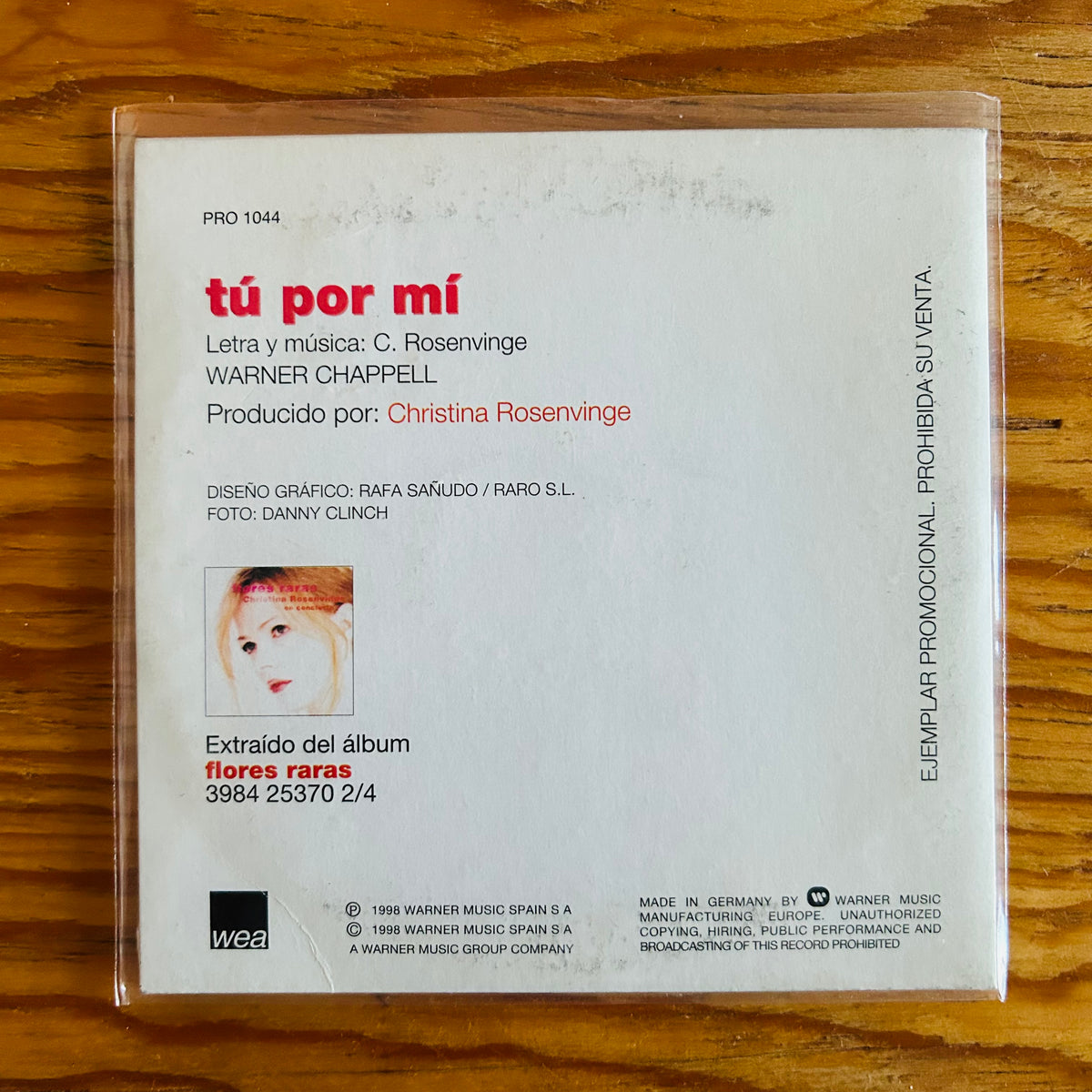 TU POR MI (CD SINGLE)