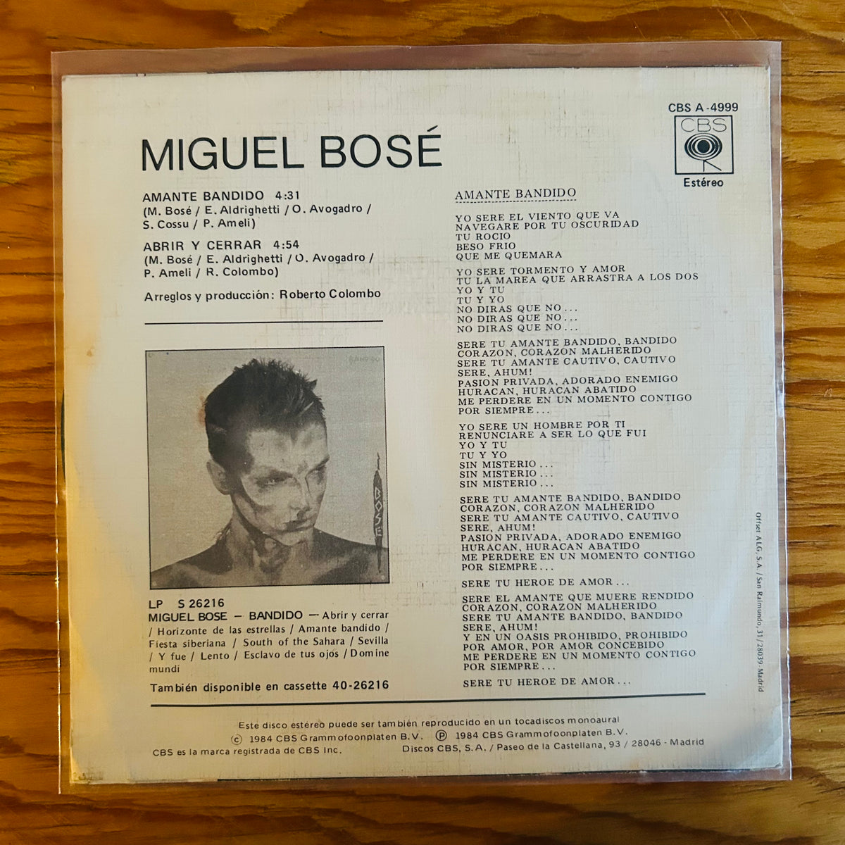 BANDIDO (VINILO SINGLE 7”)