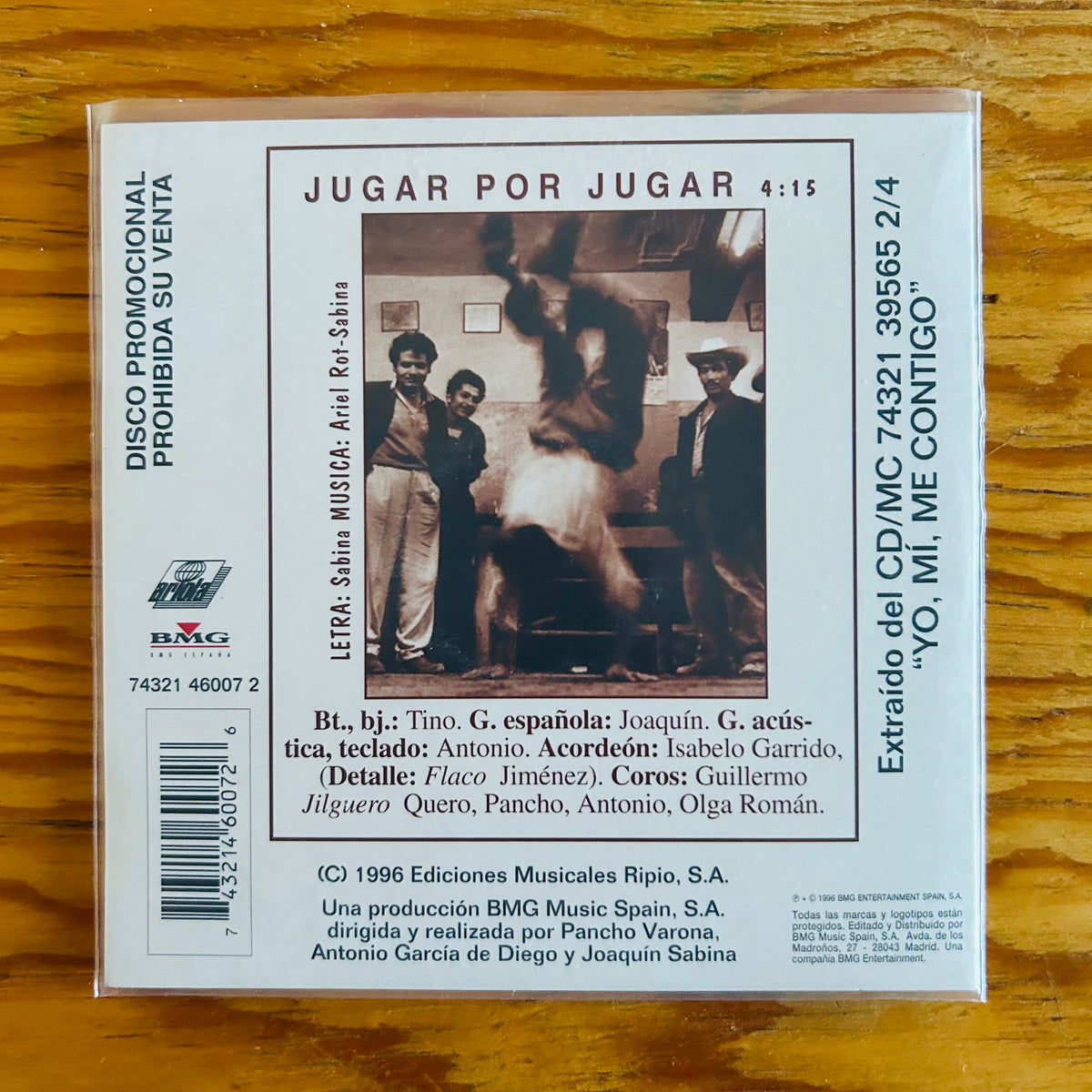JUGAR POR JUGAR (CD SINGLE)