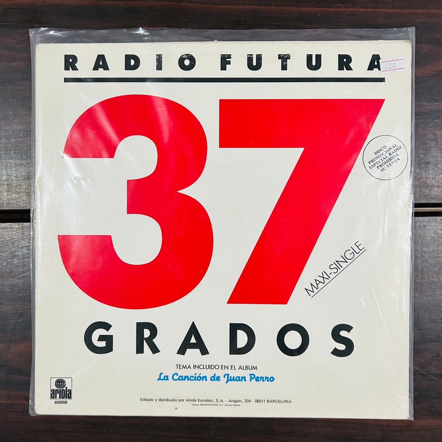 37 GRADOS (VINILO MAXI SINGLE) (2DA MANO ÉPOCA)