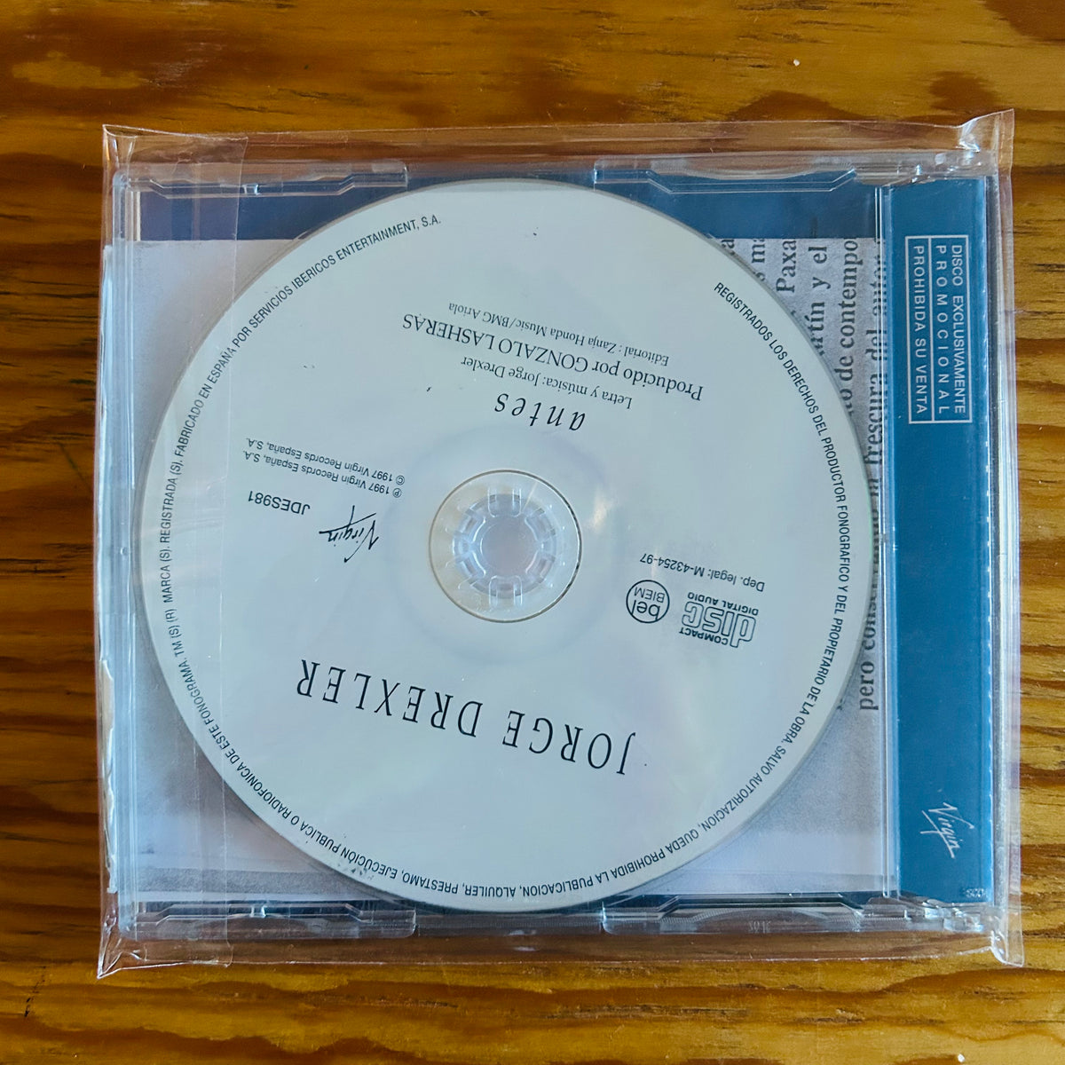 ANTES (CD SINGLE) (2DA MANO)