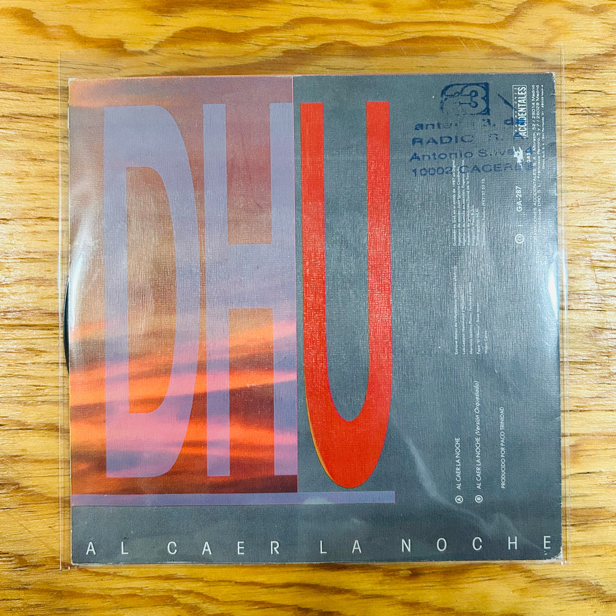 AL CAER LA NOCHE (VINILO SINGLE 7”)