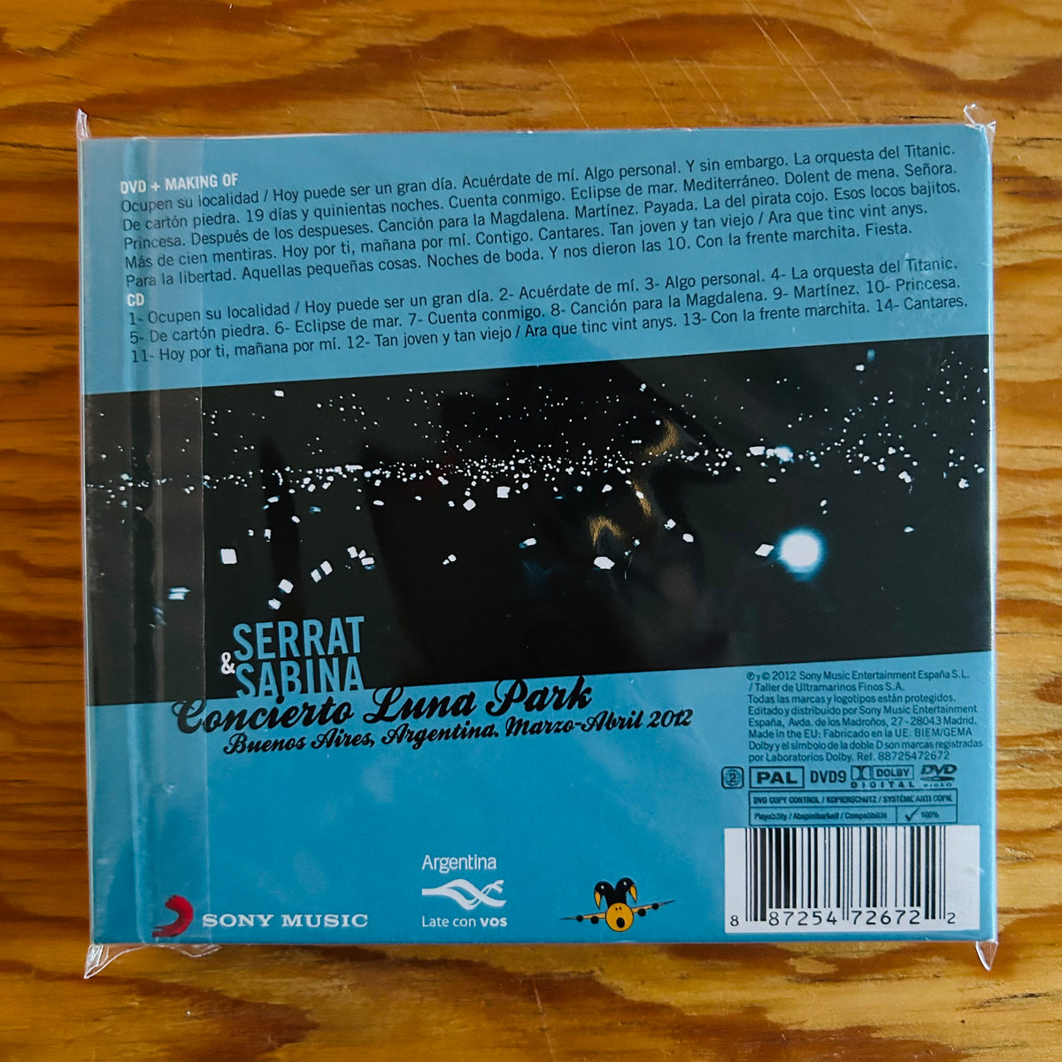 SERRAT Y SABINA EN EL LUNA PARK (CD + DVD) (2DA MANO)