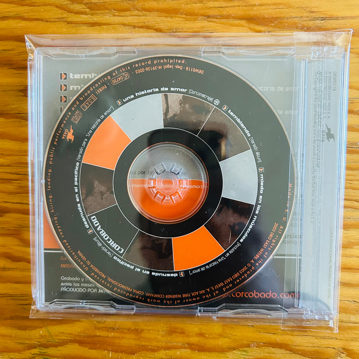 TEMBLANDO (CD SINGLE) (2DA MANO)