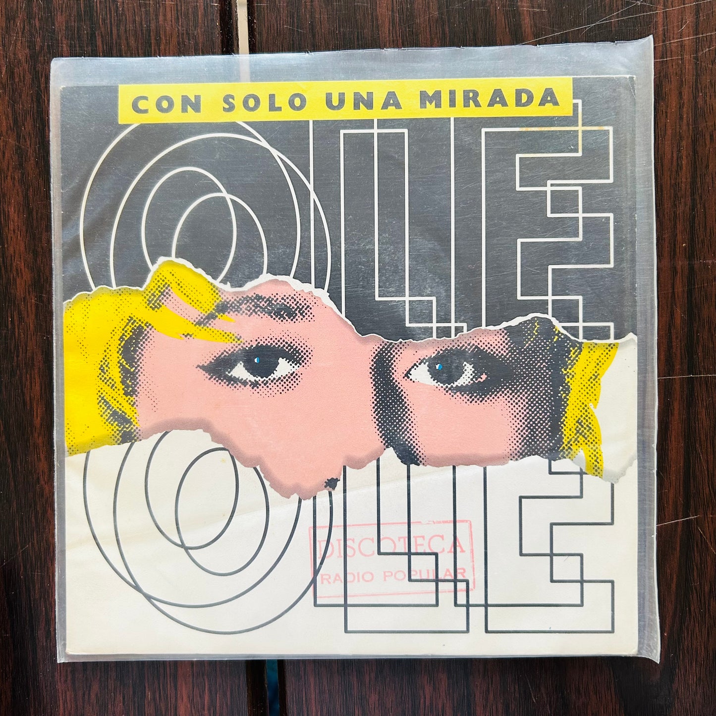 CON SOLO UNA MIRADA (VINILO SINGLE 7”) (2DA MANO)