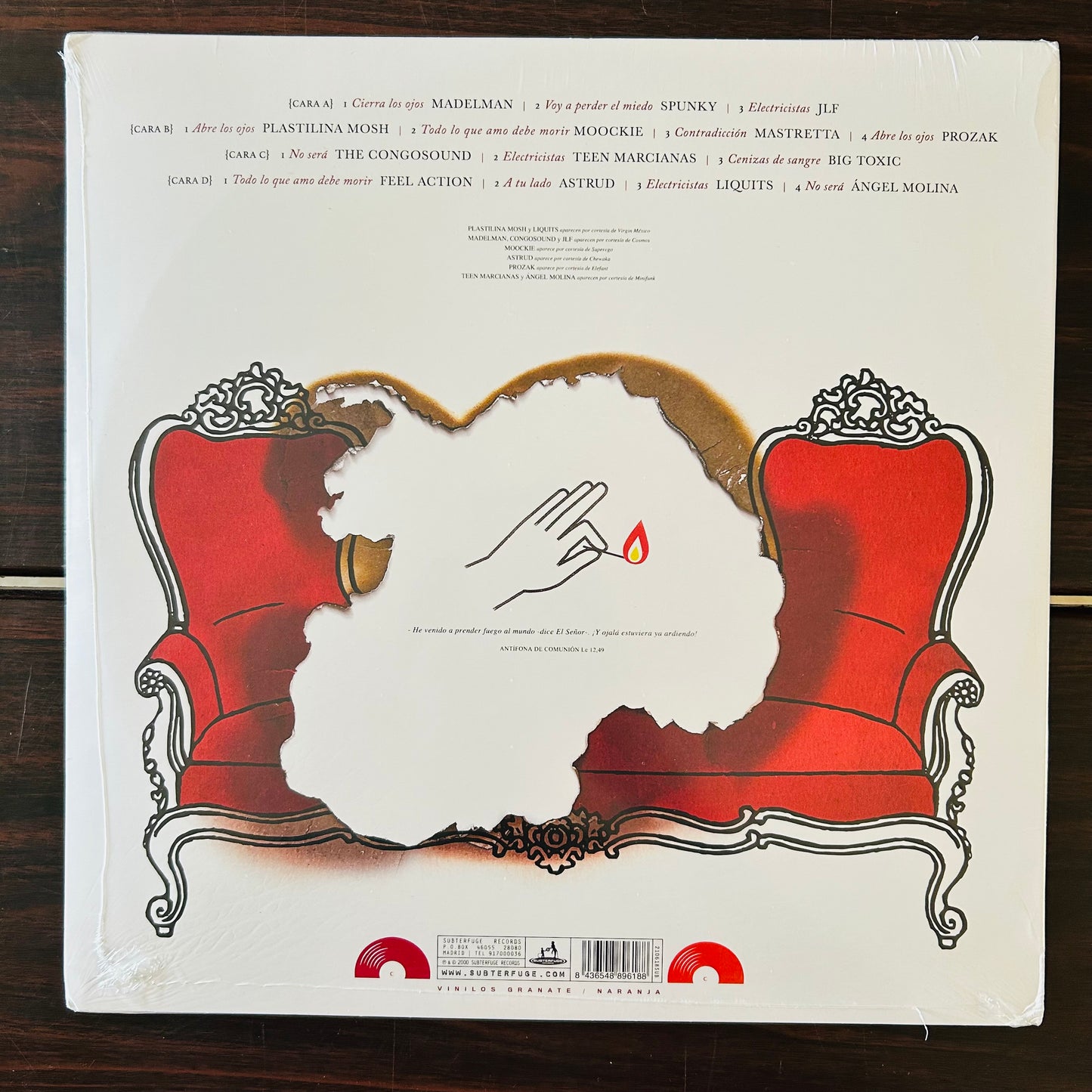 EL INFIERNO SON LOS DEMÁS (VINILO DOBLE GRANATE Y NARANJA)