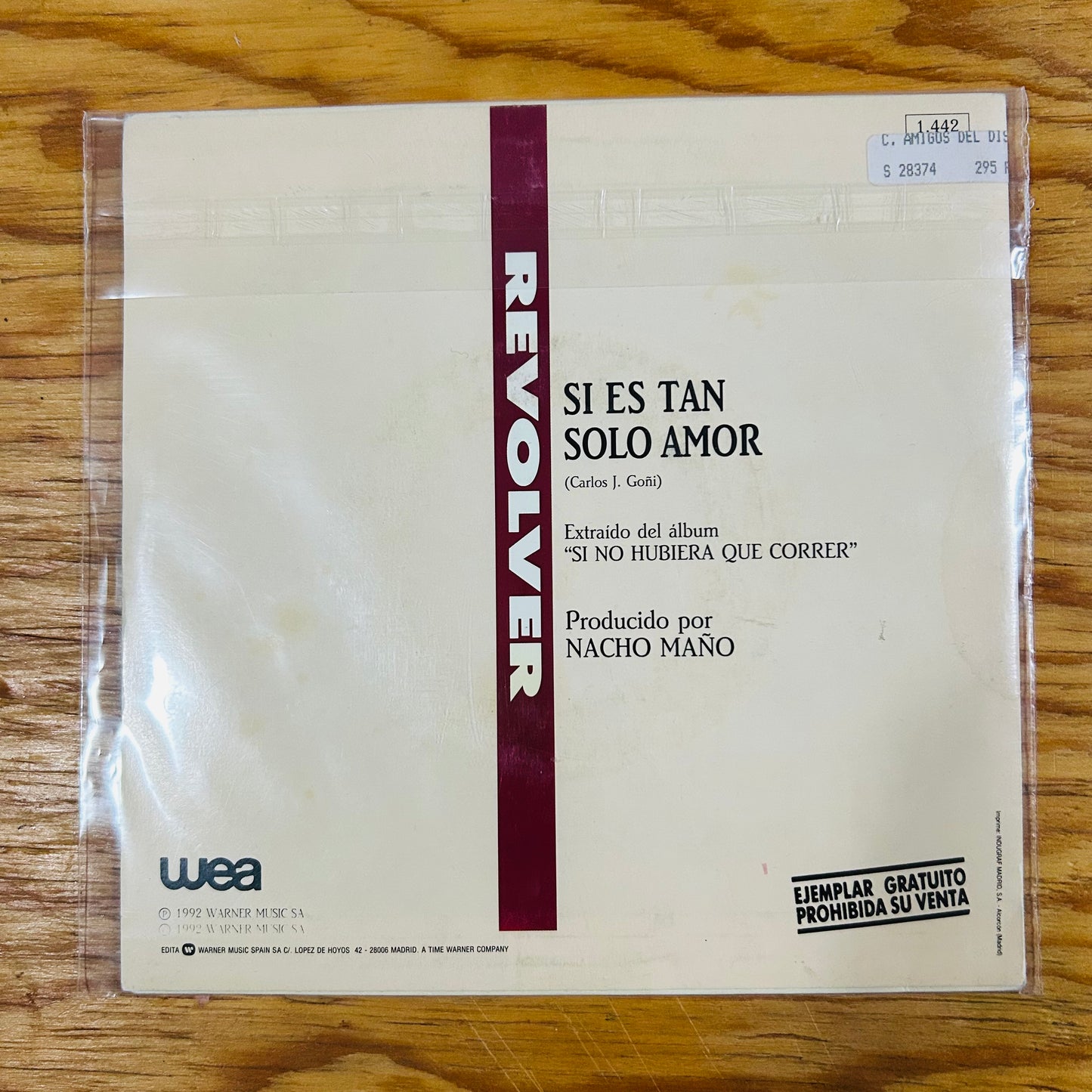 SI ES TAN SOLO AMOR (VINILO SINGLE 7”) (2DA MANO)