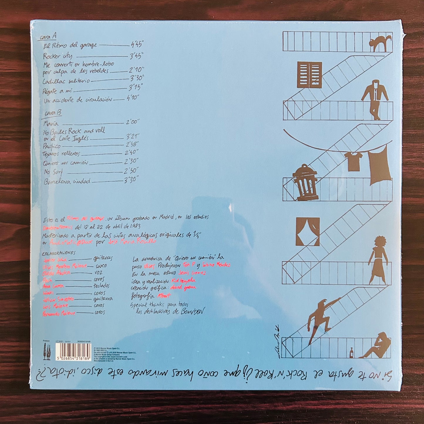 EL RITMO DEL GARAGE (VINILO AZUL MARMOLEADO)