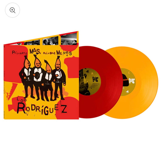 PALABRAS MÁS, PALABRAS MENOS (VINILO DOBLE ROJO Y NARANJA)