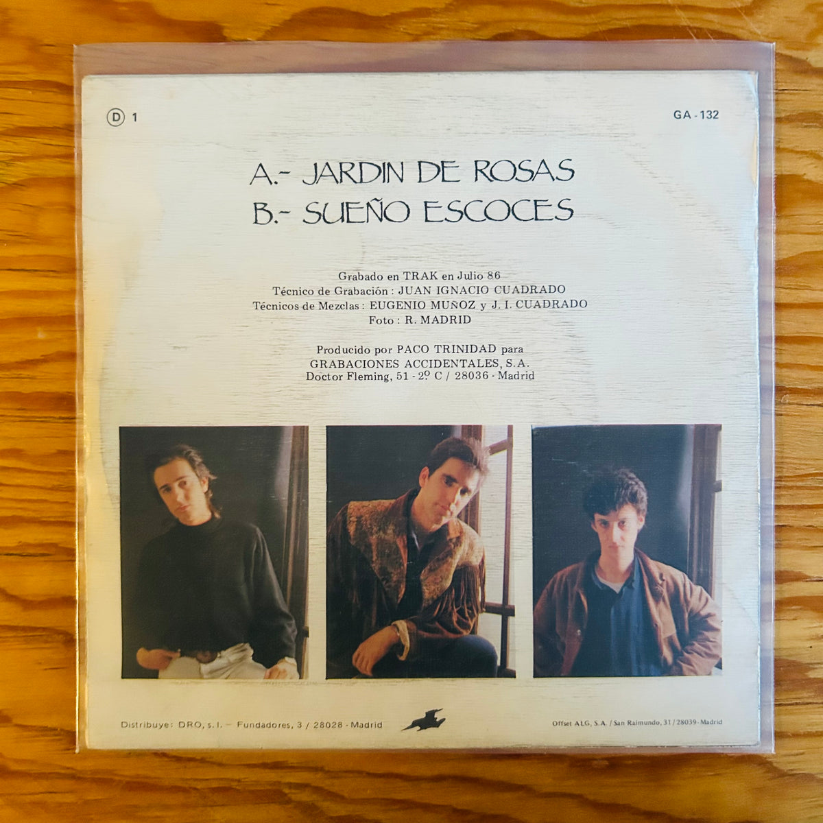 JARDÍN DE ROSAS (VINILO SINGLE 7”)