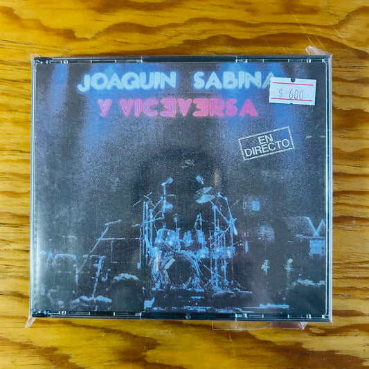 JOAQUÍN SABINA Y VICEVERSA EN DIRECTO (CD DOBLE) (2DA MANO)