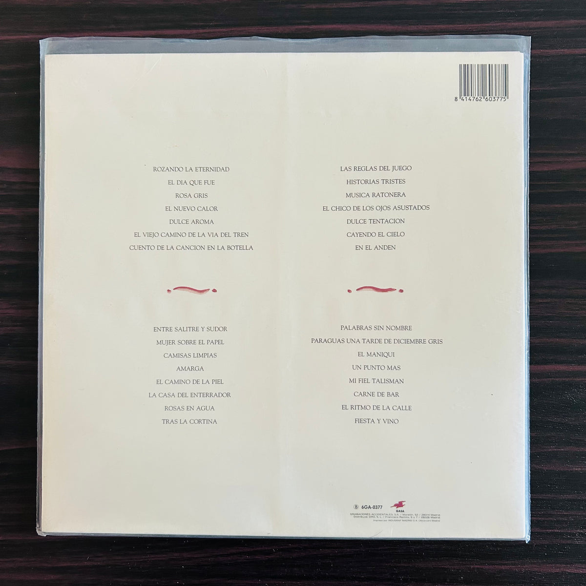 AUTOBIOGRAFÍA (VINILO DOBLE 1ª EDICIÓN 1989) (2DA MANO)