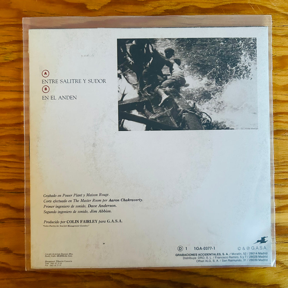 ENTRE SALITRE Y SUDOR (VINILO SINGLE 7”)