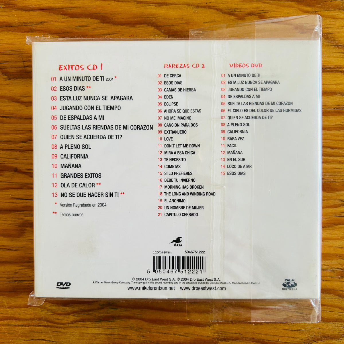 MIKEL ERENTXUN ÉXITOS (CD DOBLE + DVD)