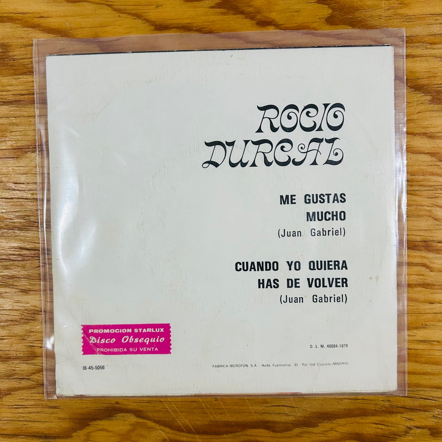 ME GUSTAS MUCHO (VINILO SINGLE 7”) (2DA MANO)