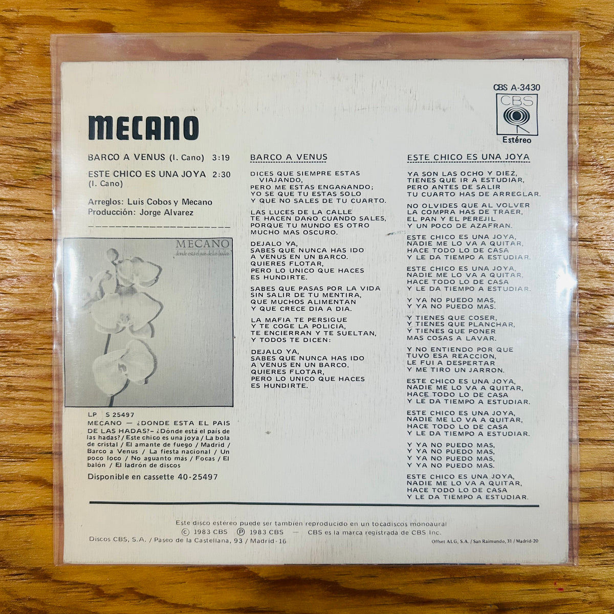 BARCO A VENUS (VINILO SINGLE 7”)