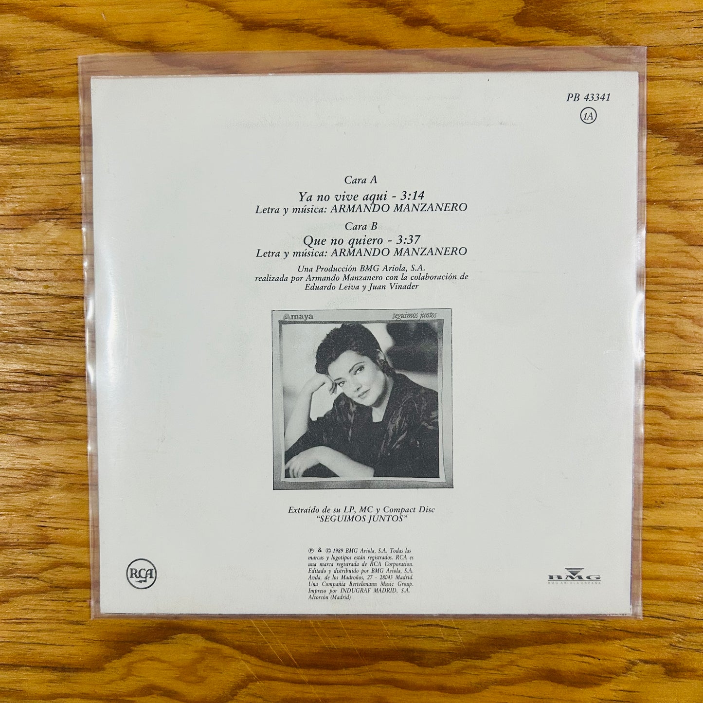 YA NO VIVE AQUÍ (VINILO SINGLE 7”) (2DA MANO)