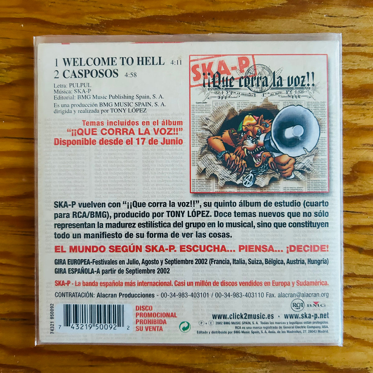 WELCOME TO HELL (CD SINGLE)