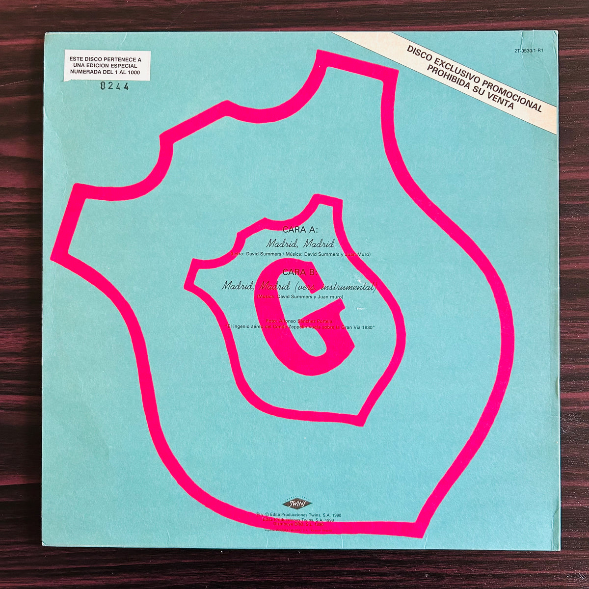 MADRID, MADRID (VINILO PROMO 1990 Nº 244)