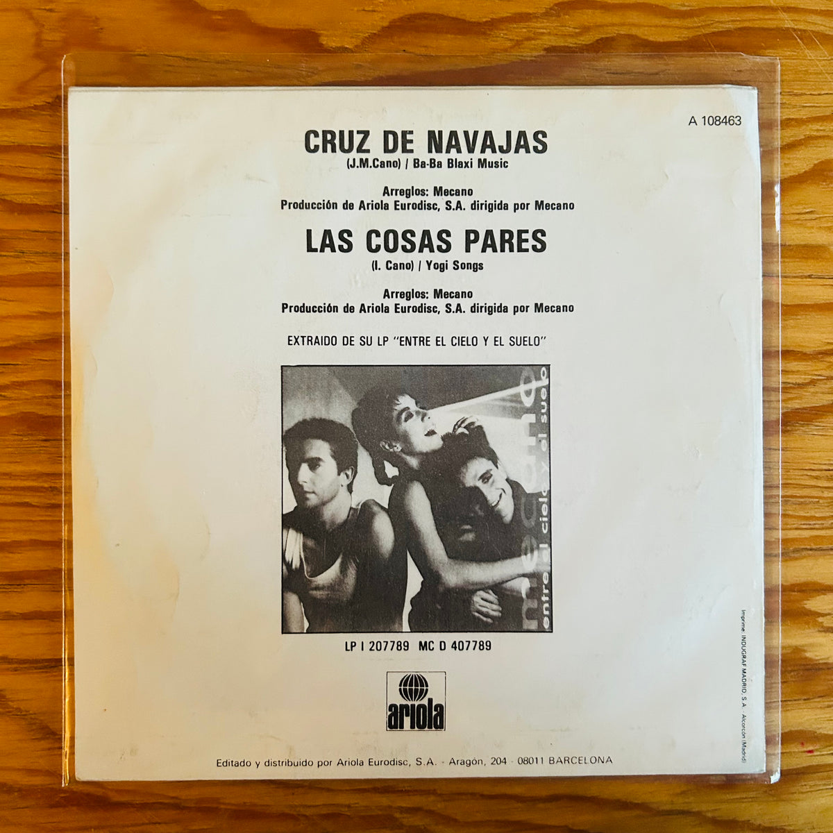 CRUZ DE NAVAJAS (VINILO SINGLE 7”)
