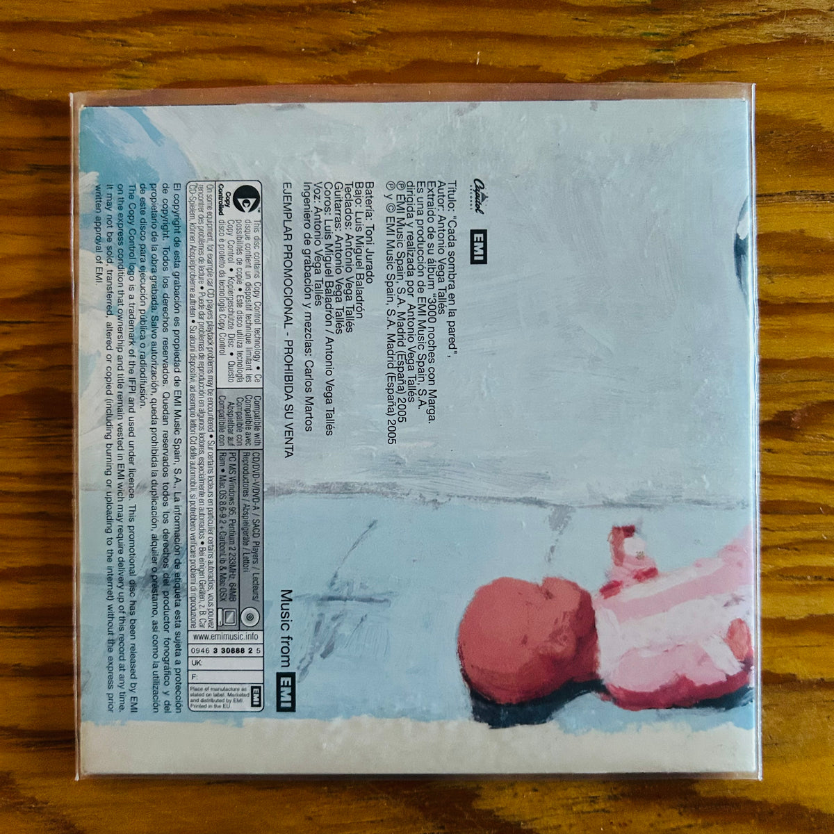 CADA SOMBRA EN LA PARED (CD SINGLE)