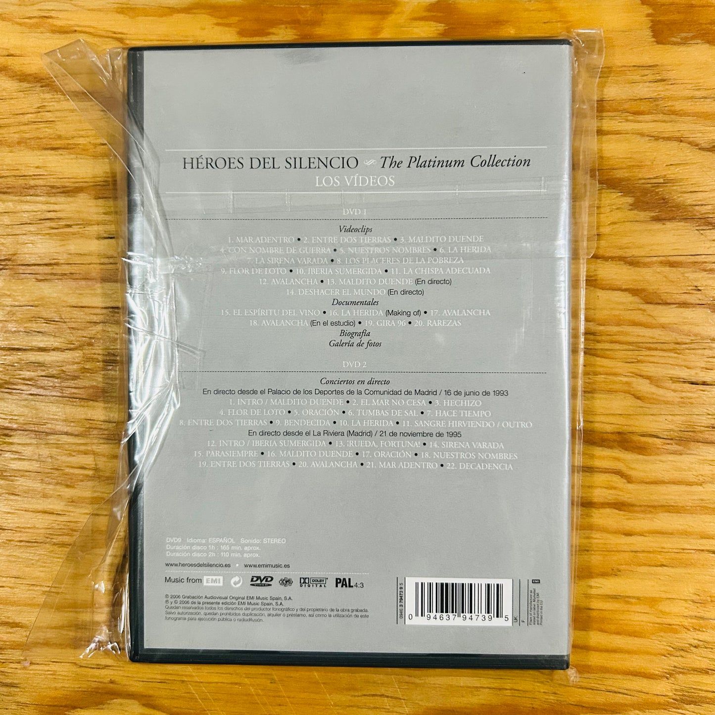 THE PLATINUM COLLECTION HÉROES DEL SILENCIO: LOS VIDEOS (DVD) (2DA MANO)