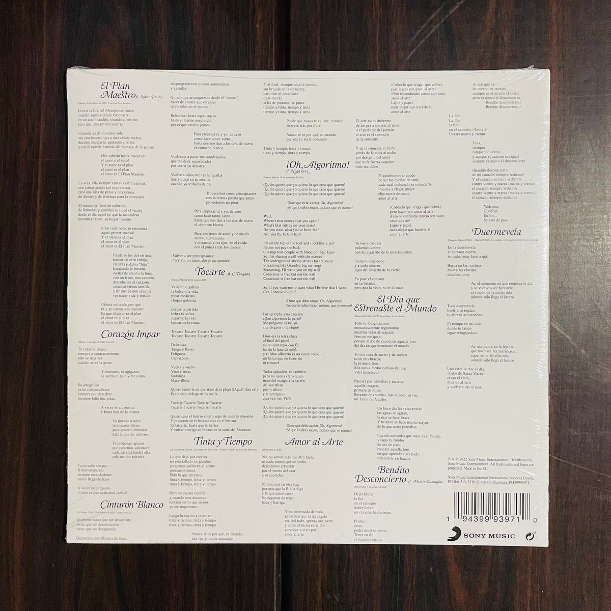 TINTA Y TIEMPO (VINILO)