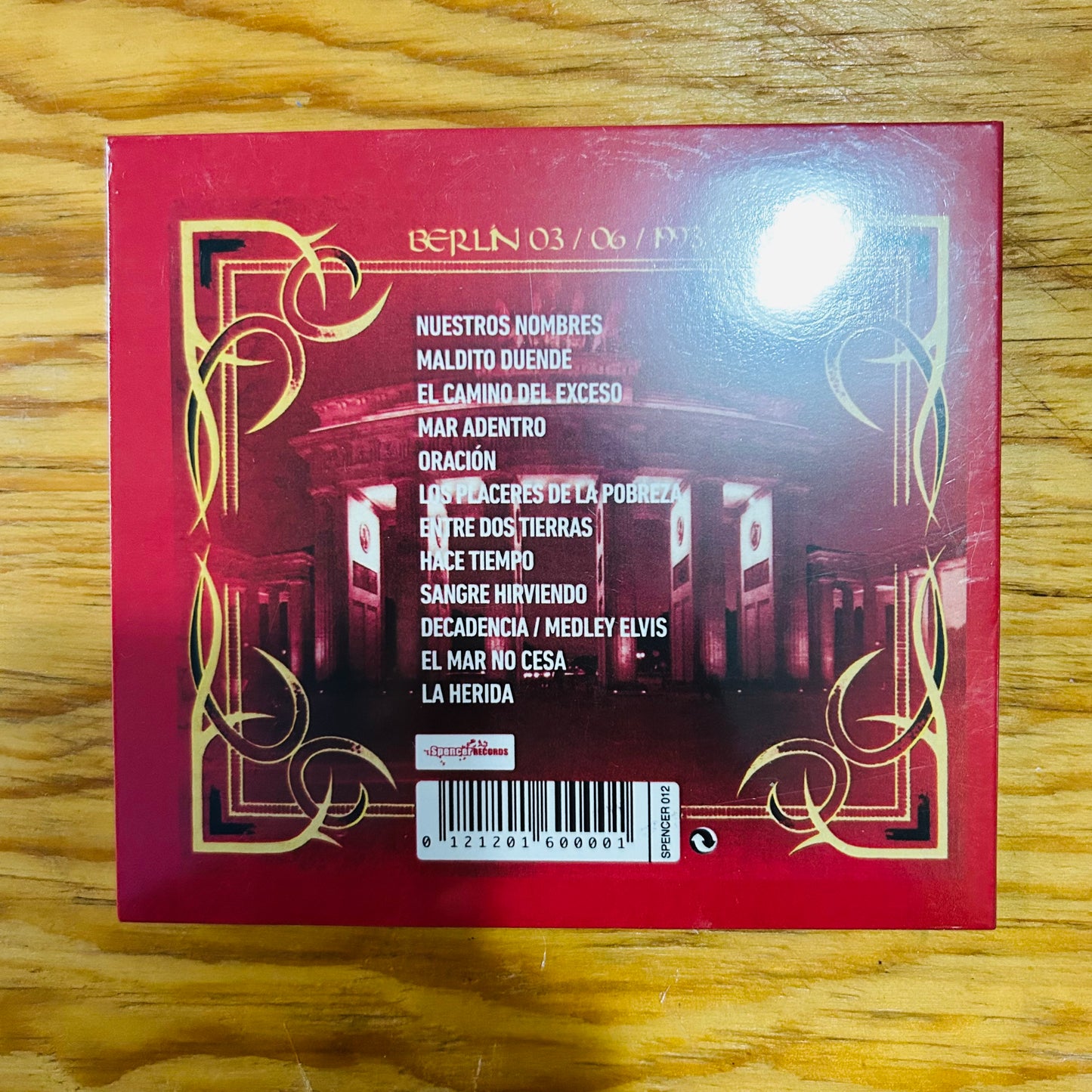 CONCIERTO PRESENTACIÓN EL ESPÍRITU DEL VINO (CD DIGIPACK)
