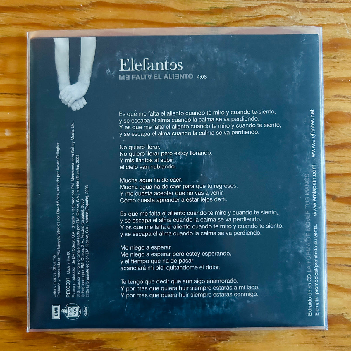 ME FALTA EL ALIENTO (CD SINGLE)