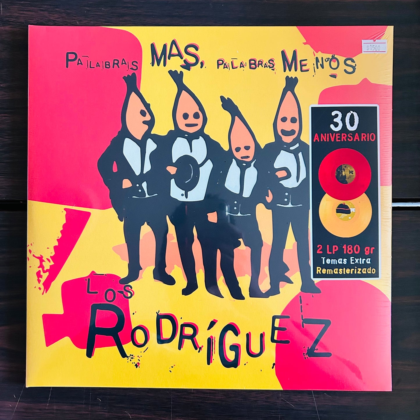 PALABRAS MÁS, PALABRAS MENOS (VINILO DOBLE ROJO Y NARANJA)