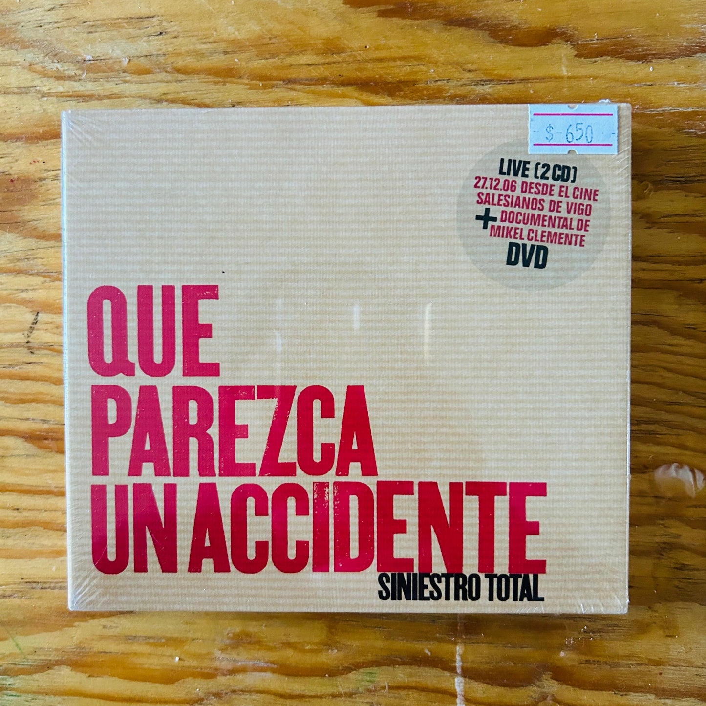 QUE PAREZCA UN ACCIDENTE (CD DOBLE + DVD)