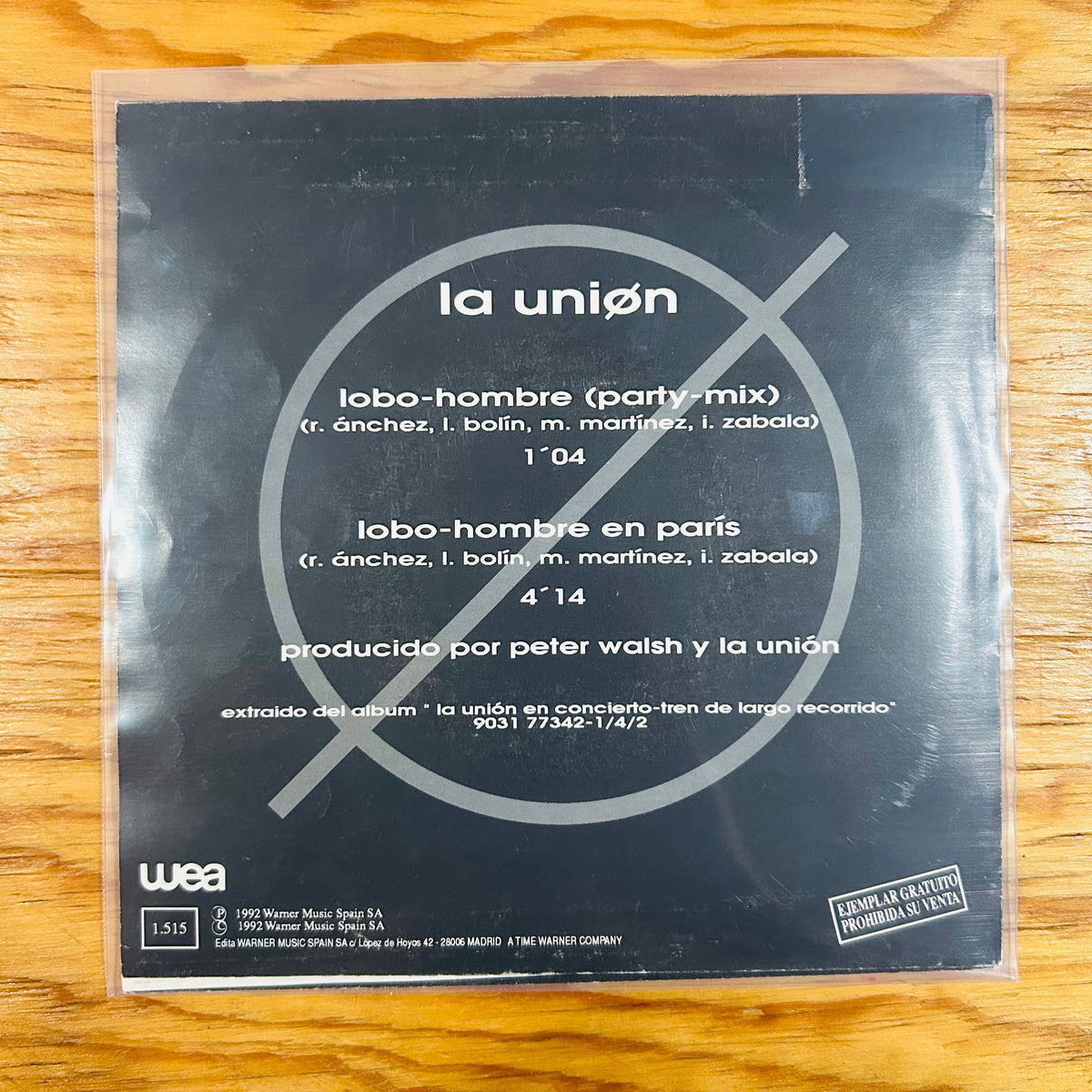 LA UNIÓN EN CONCIERTO (VINILO SINGLE 7”)