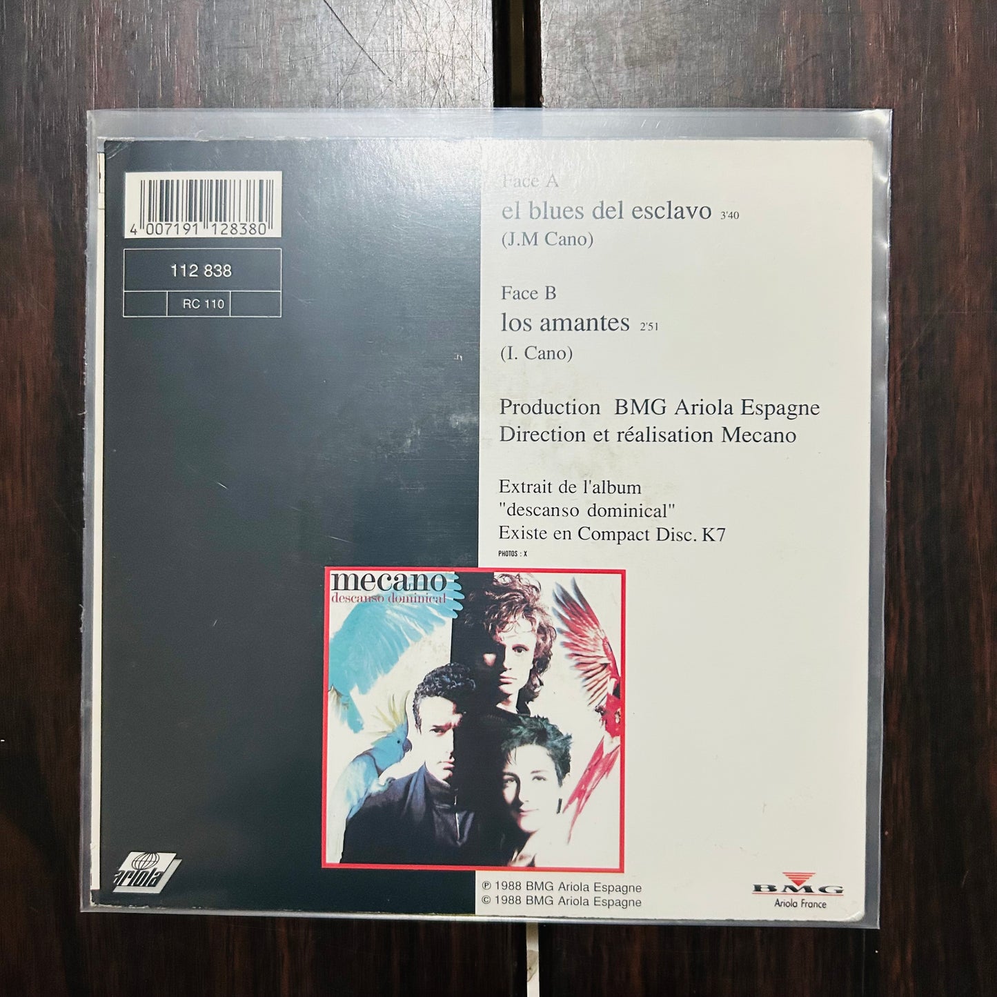 EL BLUES DEL ESCLAVO (VINILO SINGLE 7”) (2DA MANO)