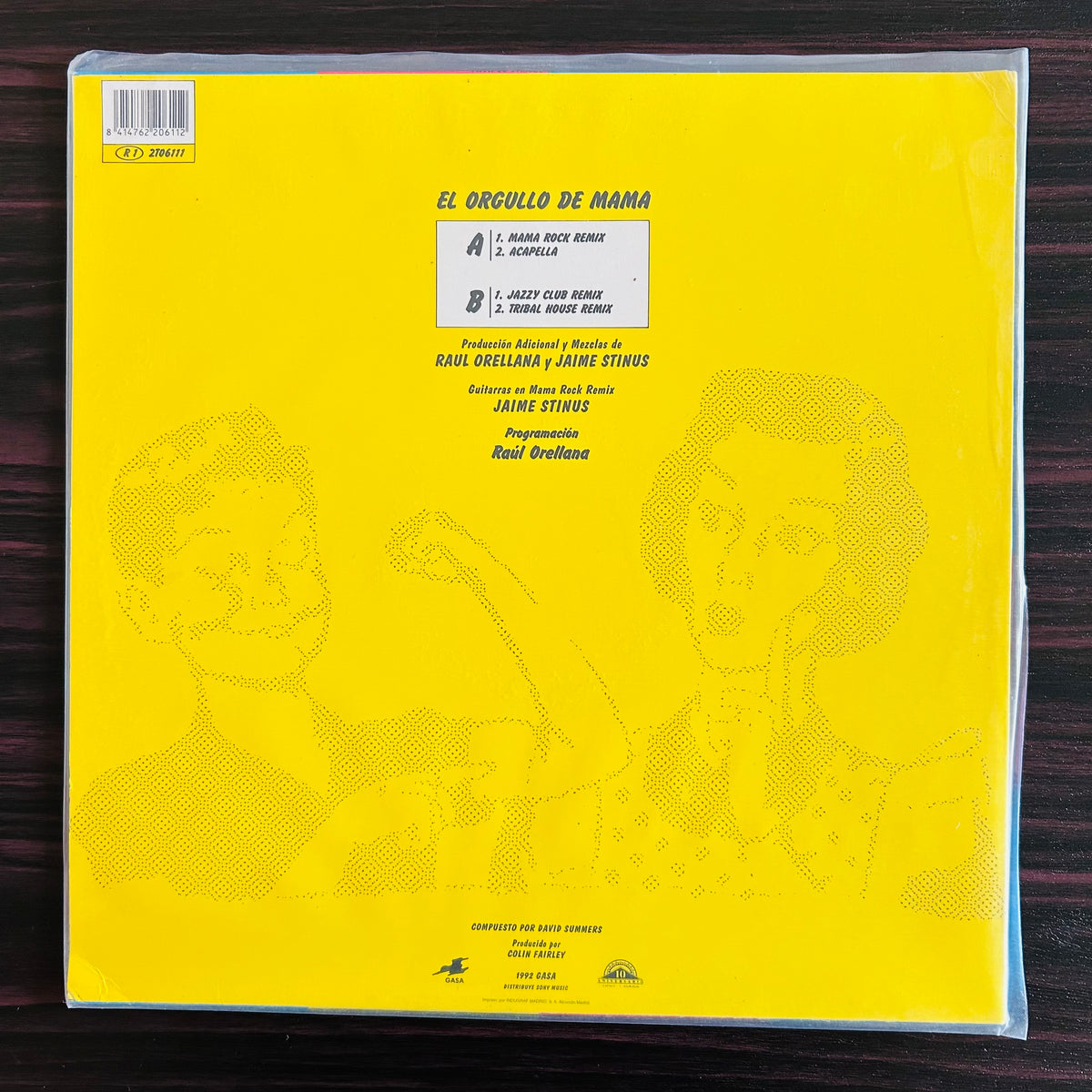 EL ORGULLO DE MAMÁ (VINILO MAXI SINGLE 1992)