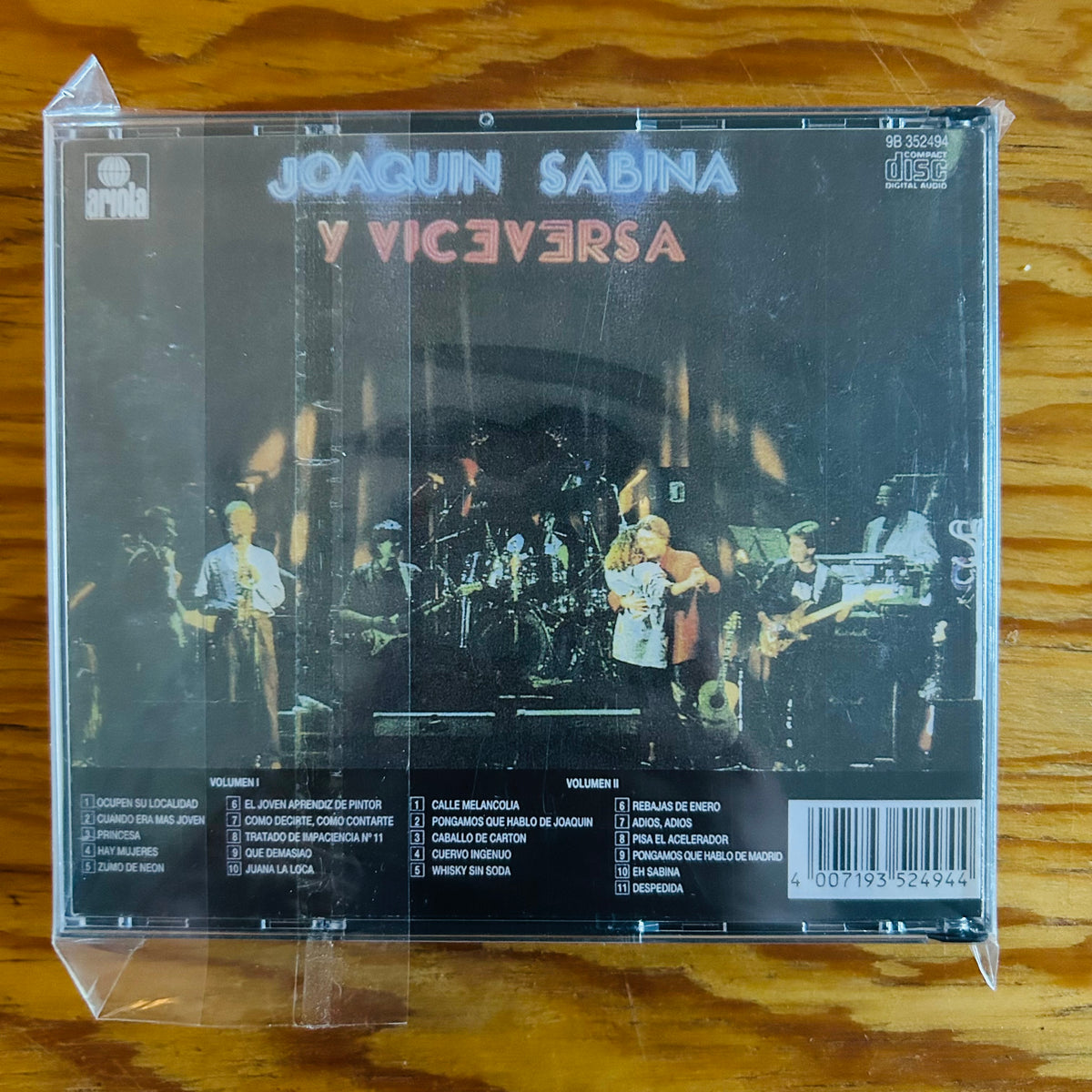 JOAQUÍN SABINA Y VICEVERSA EN DIRECTO (CD DOBLE) (2DA MANO)